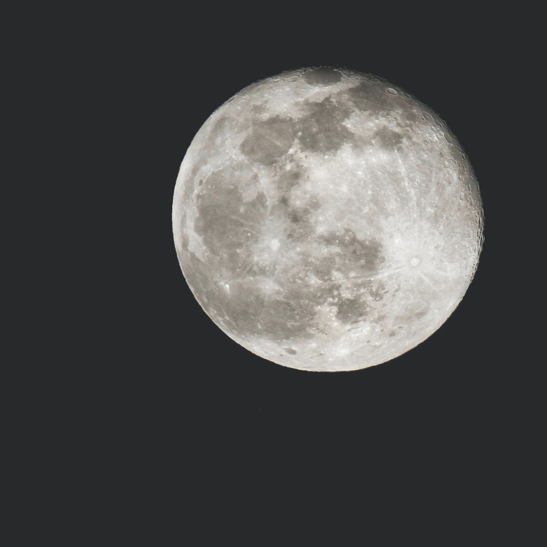 A photo of the full moon